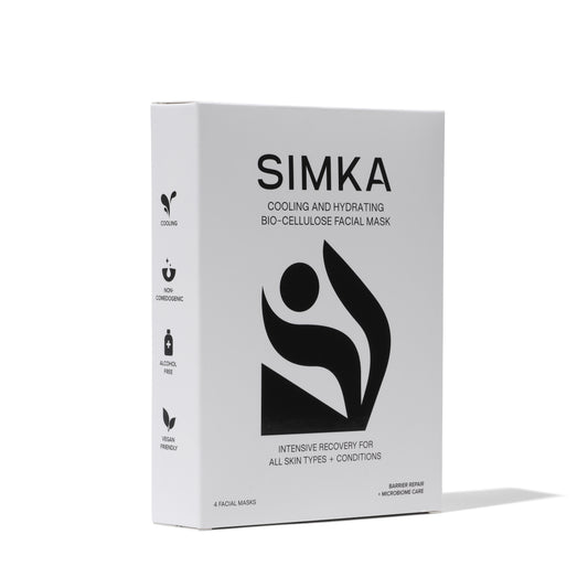 SIMKA Cooling and Hydrating Bio-Cellulose Facial Mask (4 pack)