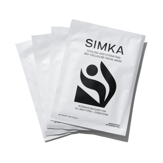 SIMKA Cooling and Hydrating Bio-Cellulose Facial Mask (4 pack)